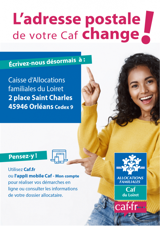 Caf du Loiret_Changement d'adresse postale _2021_vers_1-01-01