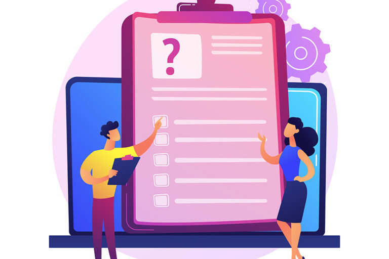 Online survey vector concept metaphor